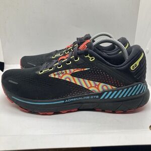Brooks Adrenaline GTS 22 Womens Size 10.5 Black Running Athletic Sneakers Shoes